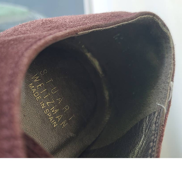 Stuart Weitzman Made In Spain Marron Suede Oxford Style Size 5 - Picture 7 of 7